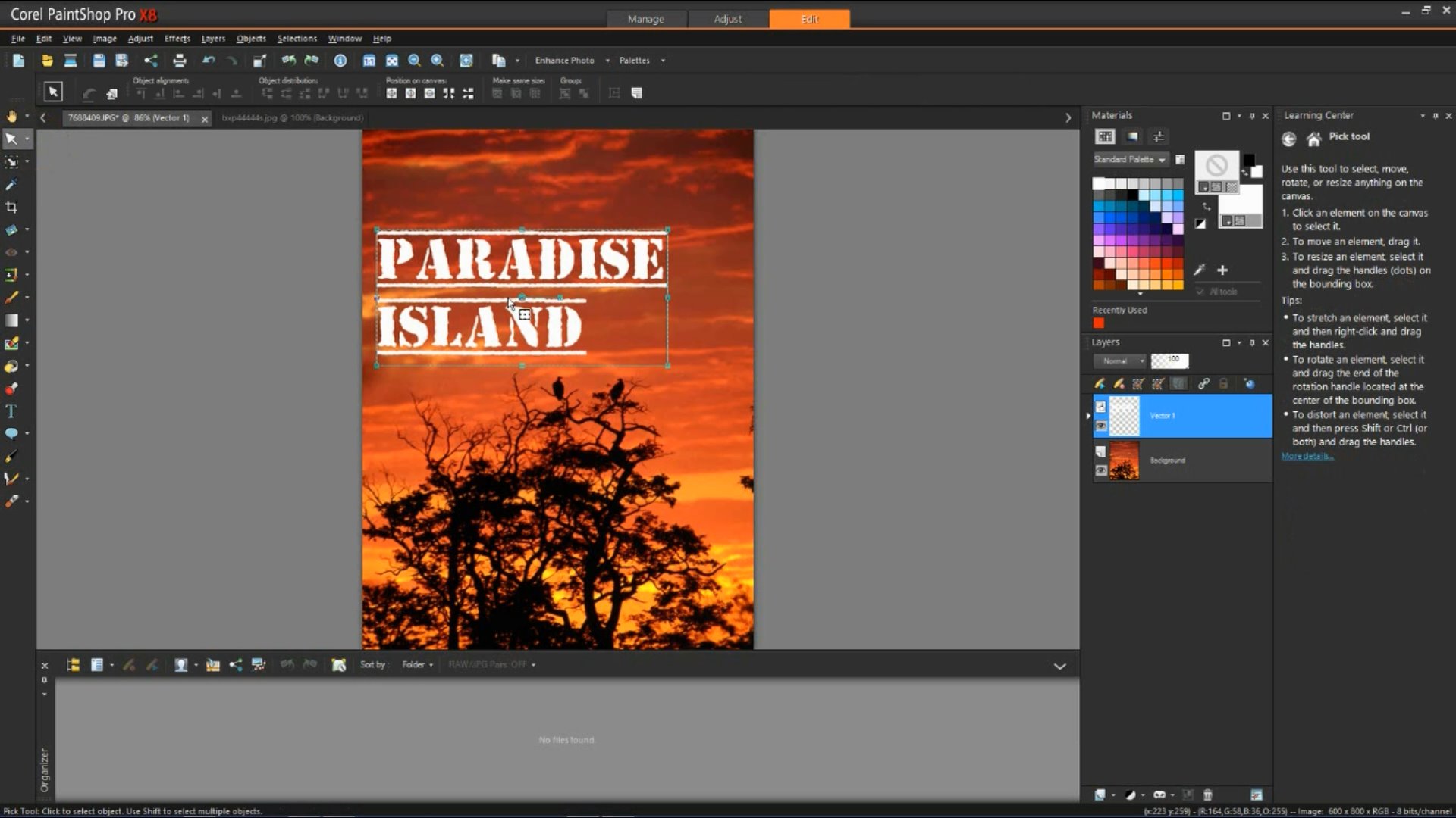Pro 画像を使ってタイトルをつくる コーレル ディスカバリー センター ジャパン